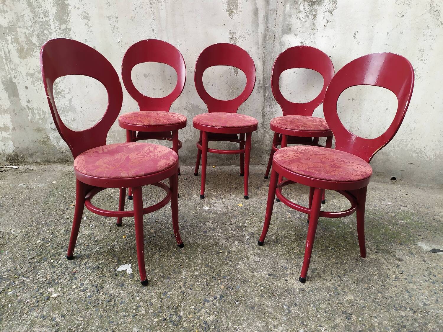 5 Baumann seagull bistro chairs