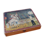 Box 29 illustrated wooden cubes Circus Scene