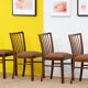 Série de 4 chaises scandinaves vintage