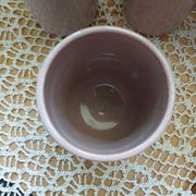 8 signed enamelled ceramic mugs