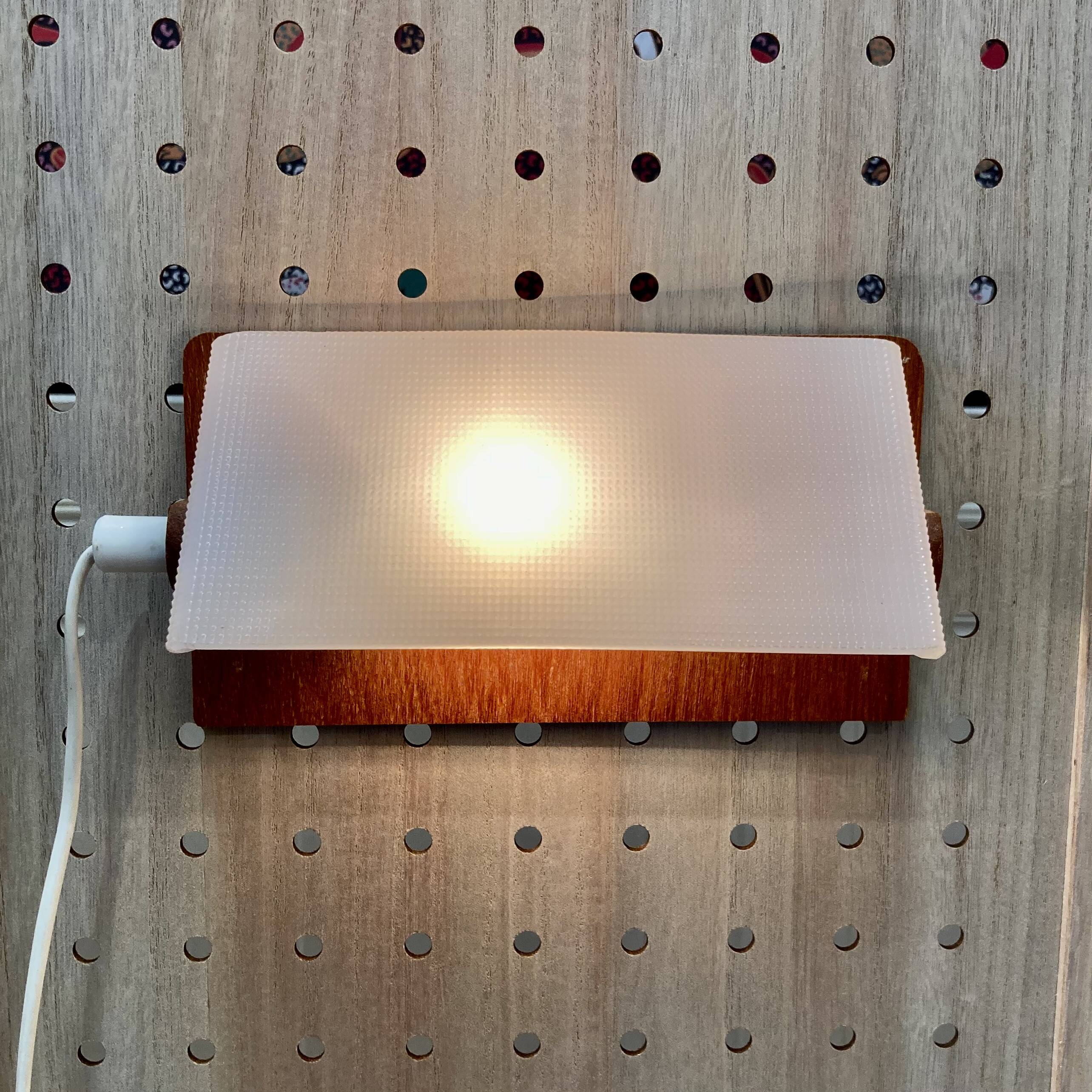 Pair of modular wall lights Scandinavian design 1950.