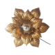 Golden metal flower ceiling Masca 40 cm