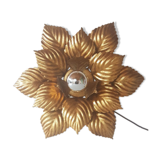 Golden metal flower ceiling Masca 40 cm