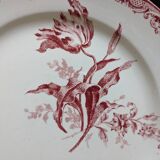 Three Fontanges Sarreguemines flat plates