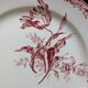 Three Fontanges Sarreguemines flat plates