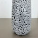 Pottery super white color fat lava multi-color vase scheurich germany wgp, 1970