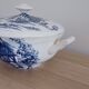 Tiled tureen Gien Wedgwood blue décor