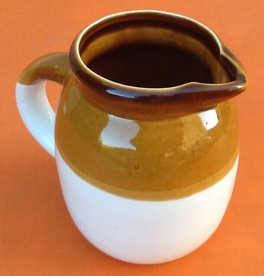 Two-tone pitcher Glazed ceramic