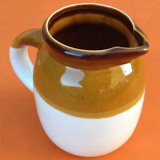 Two-tone pitcher Glazed ceramic