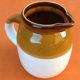 Two-tone pitcher Glazed ceramic