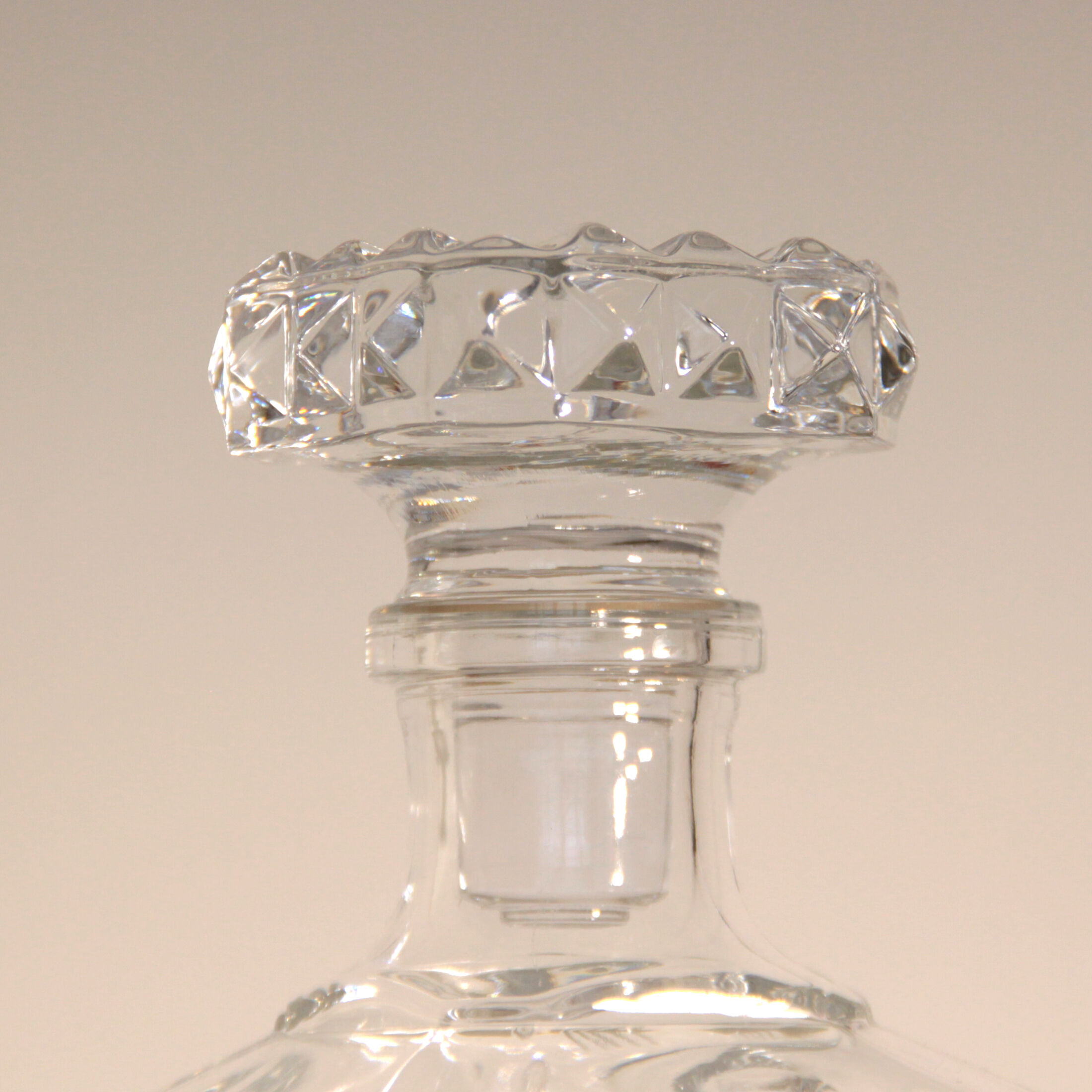 Vintage cut crystal whisky decanter