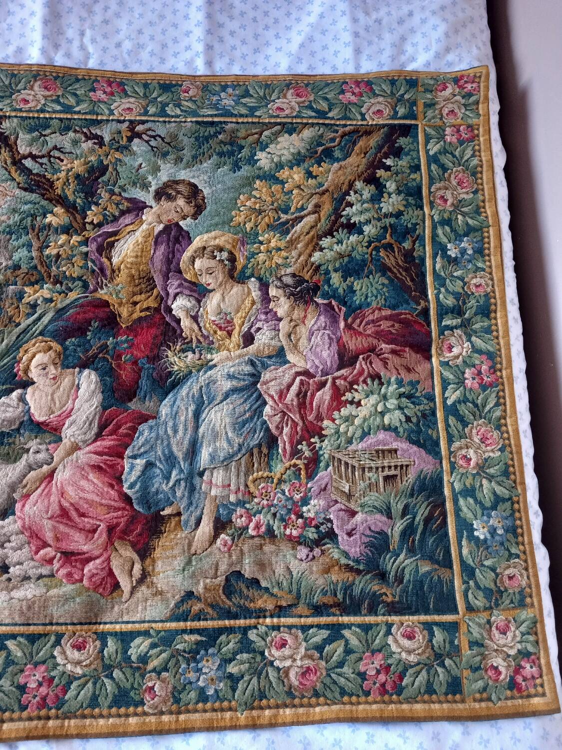 French wall tapestry Jacquard - La Filandiere