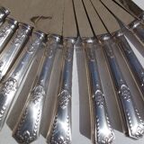Set de 24 coûteaux SFAM métal argenté lames inox