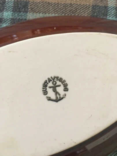Plat de poisson Gustavsberg Stig Lindberg vintage