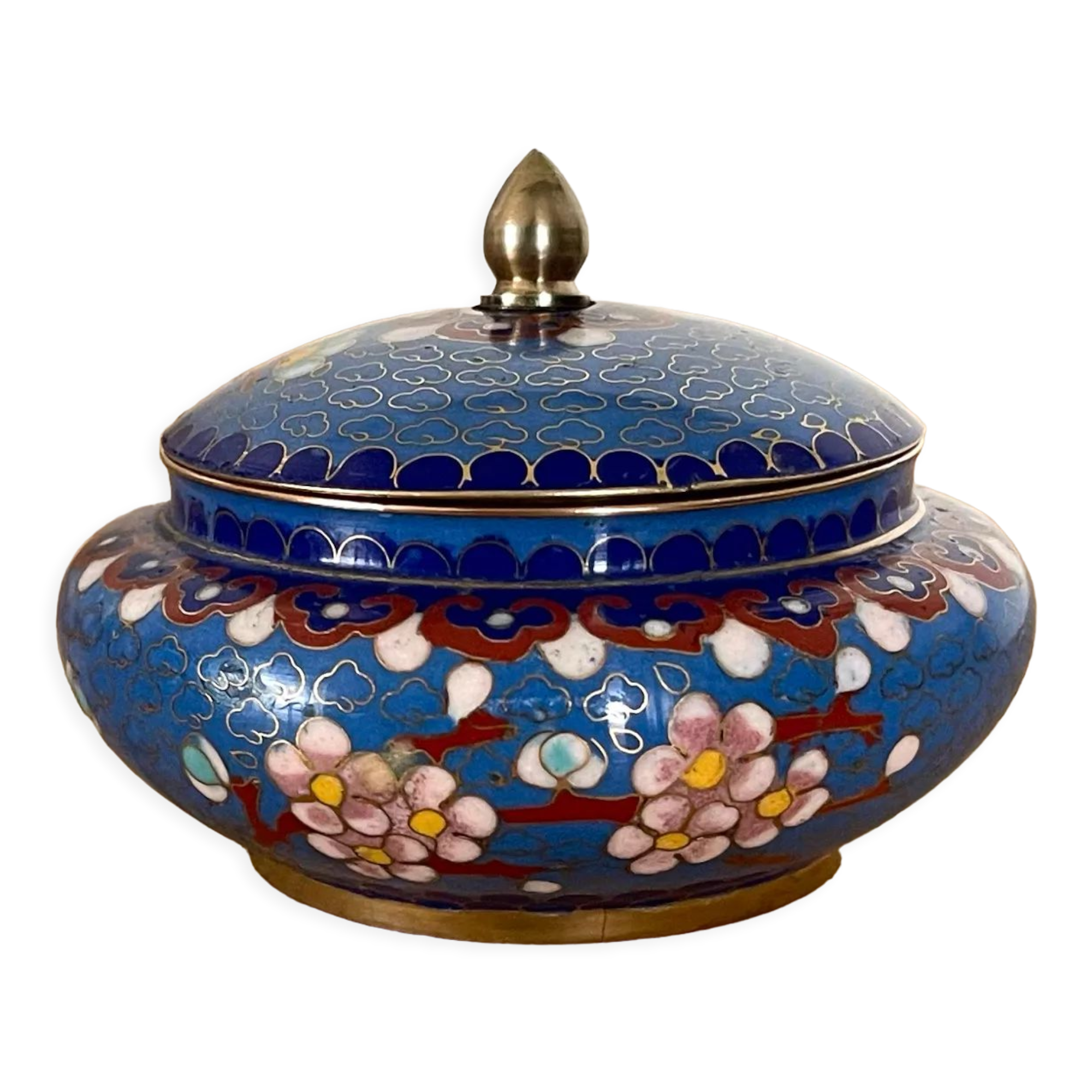 Cloisonné enamel candy box