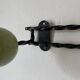 Vintage wooden coat rack balls