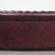 Original English Chesterfield sofa in red cowhide 2 seater