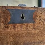 Ancien coffre malle ou boite de rangement du xix ème siecle