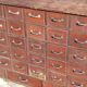 Old sideboard workshop furniture 49 drawers vintage design