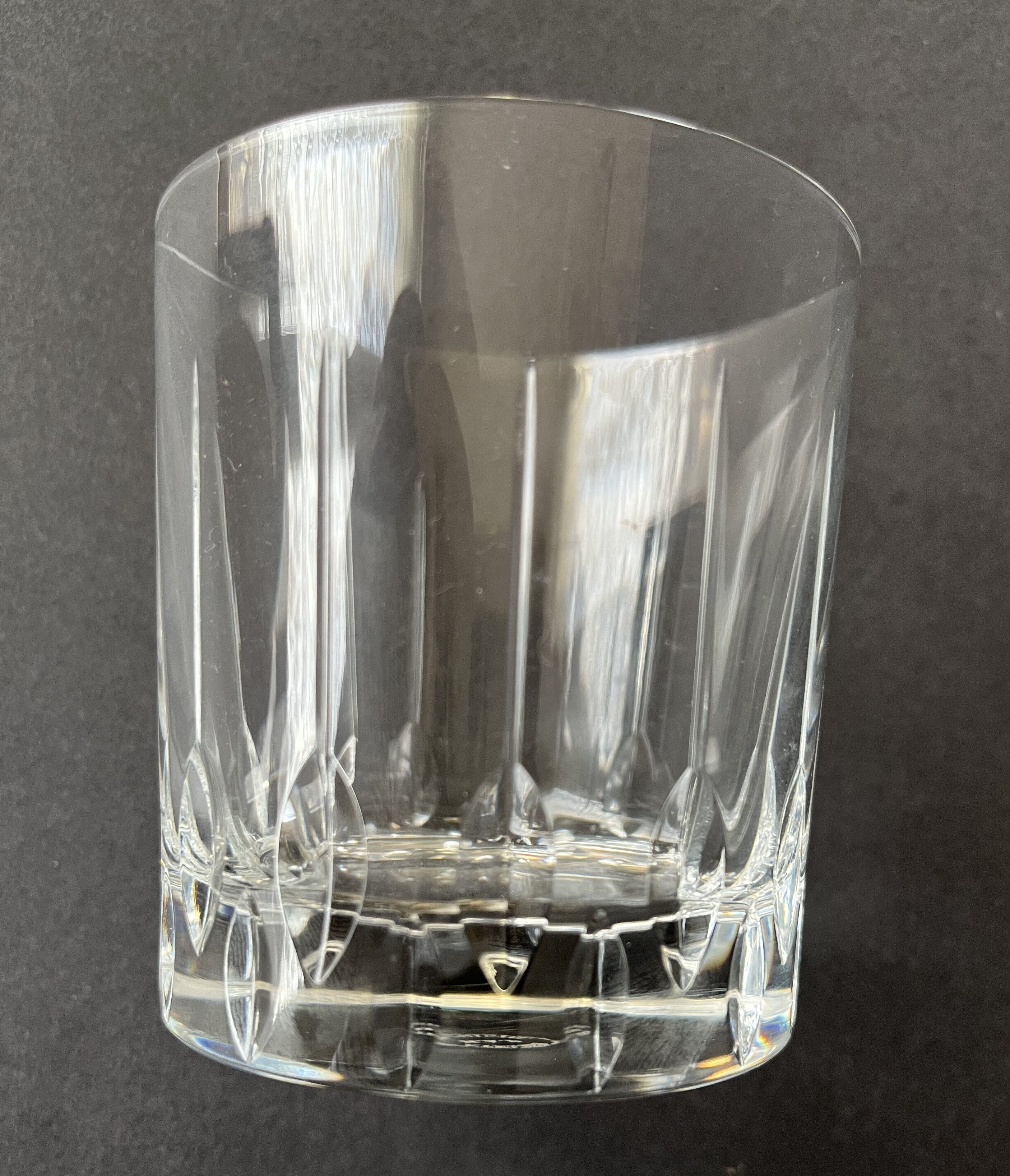 Ensemble de six verres à whisky en cristal