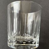 Ensemble de six verres à whisky en cristal