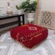 Handmade Berber pouf in wool 60 X 60 X 20 CM