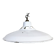 Industrial White Enamel Factory Pendant Lamp, 1960s