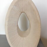 Vintage stone abstract sculpture signed Tajana