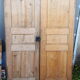 Pair of old doors haired