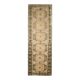 Vintage Turkish Oushak handmade wool copper cotton beige rug 138x420