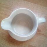 White earthenware pitcher in very good condition, 20th century