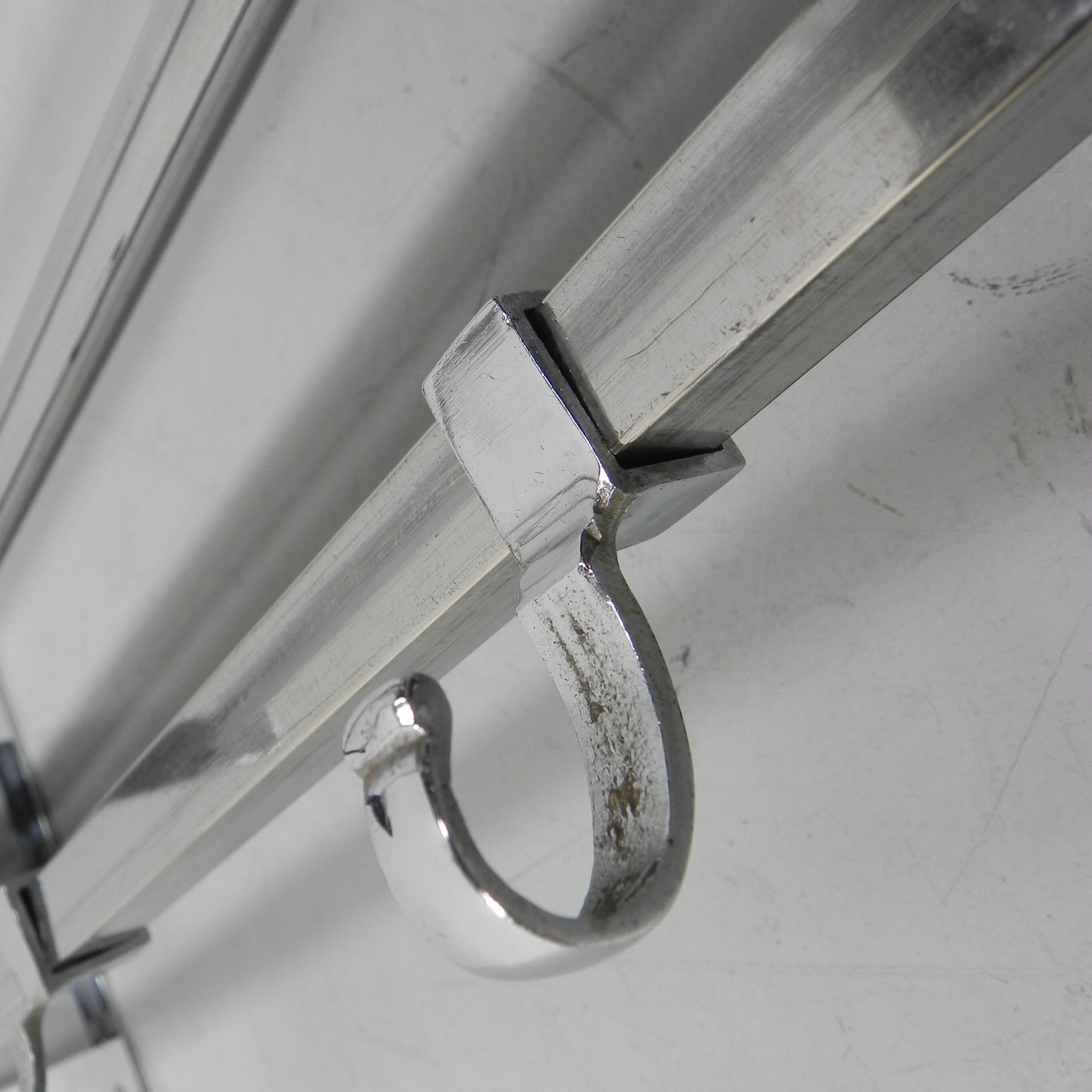 Porte-manteau Art Déco Chromé Vestibule – Long 79 Cm, Argent, Occasion