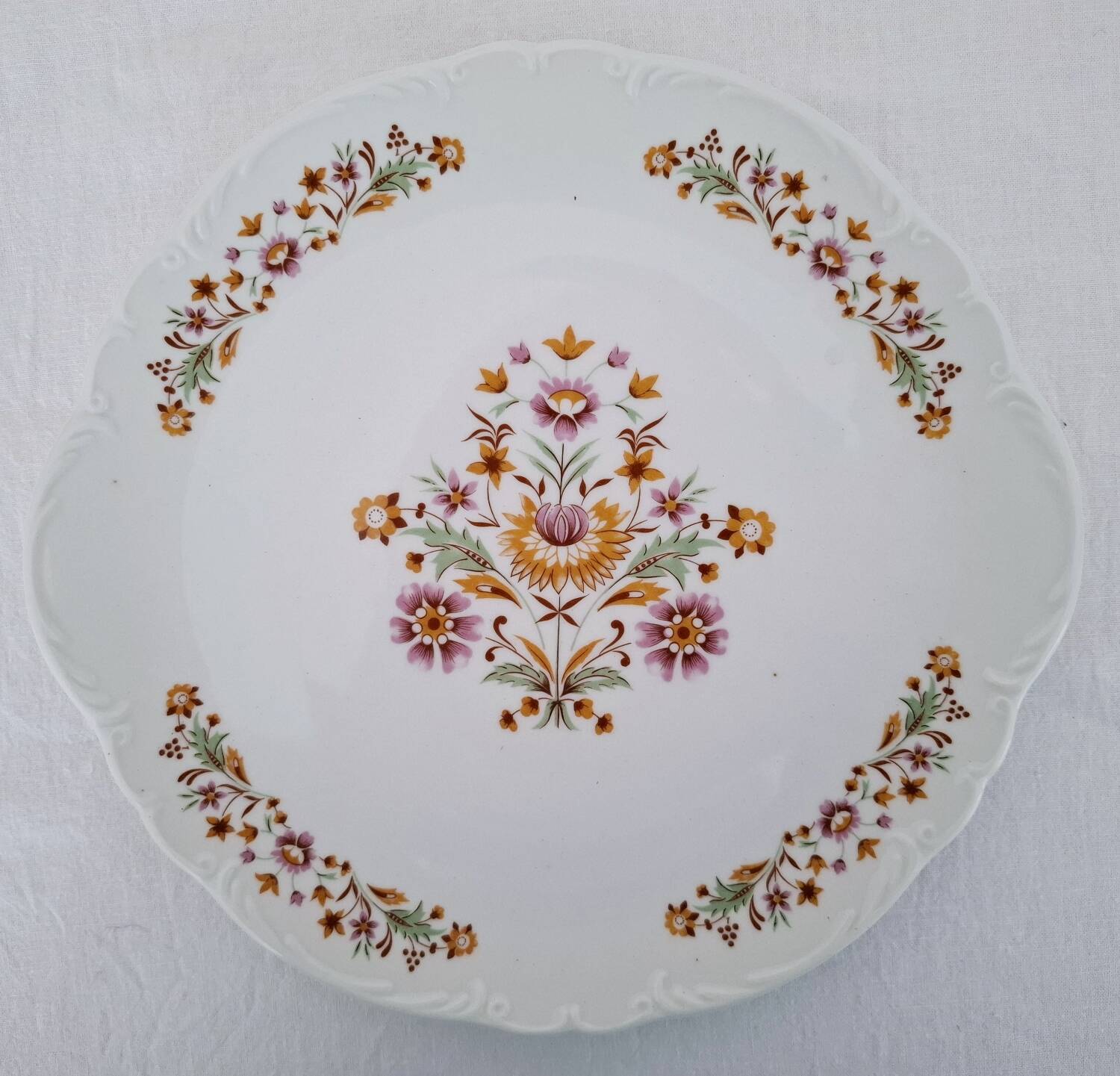 Un Service à Gâteau en Porcelaine du Berry P.L. France