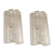 Large pair of wall sconces in brass and Murano glass by Doria, Germany, 1960s.