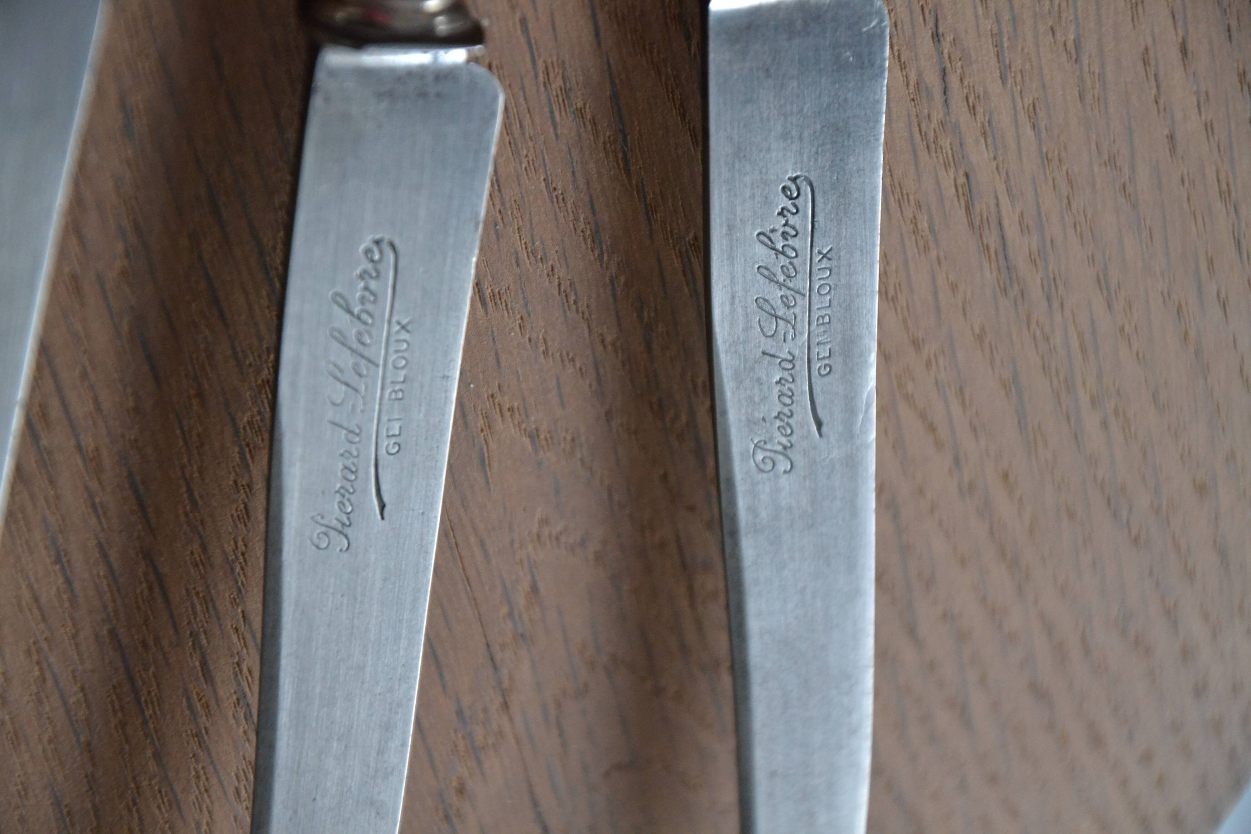 10 antique knives in mother-of-pearl and silver-plated metal