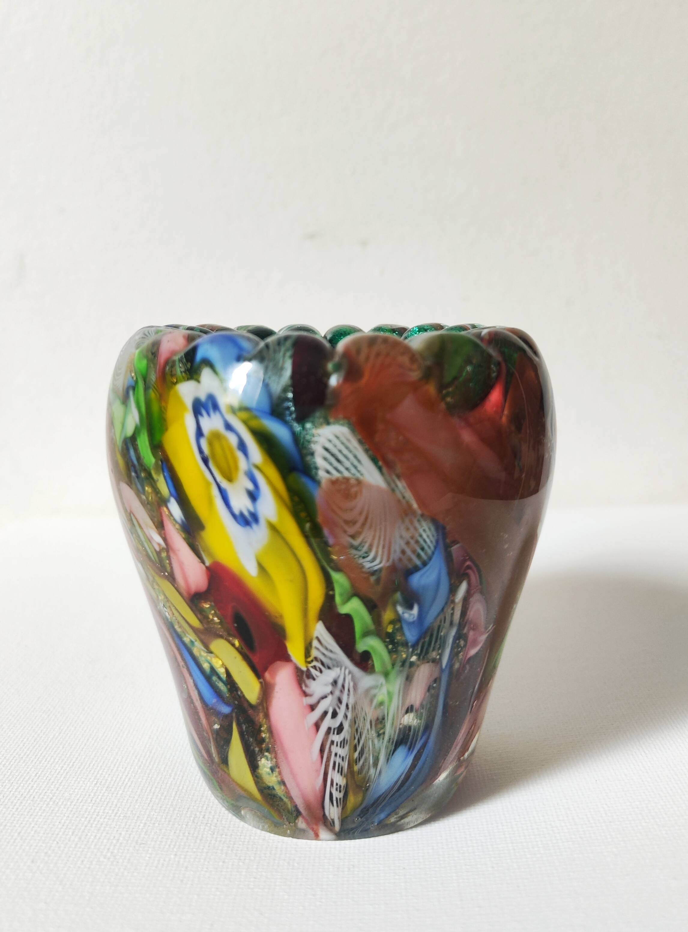 Millefiori vase Murano 1960