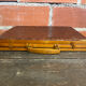Vintage Wooden & Woven Bamboo Transport Box #D624