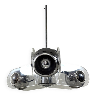 Gino Sarfatti style plexiglass hanging lamp 1970’s