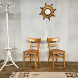 Pair of wooden chairs 1950