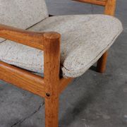 Vintage Teak Sessel Easy Chair dänisch Domino Møbler 60er 70er