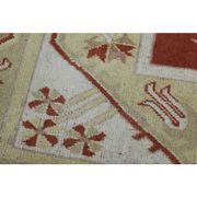 1970s Turkish Oushak Handmade Wool Cotton Red Area Rug 115x192