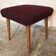 Vintage stool ottoman 1960