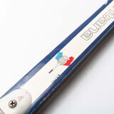 Blue Montana M505 racket with leather bag