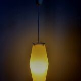 Rotaflex space age hanglamp, ovale vorm in geperst kunststof, jaren 1960