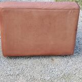 Pair of armchairs and De Sede sofa in cognac leather from the 70s/80s