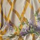 Old painting, oil on wood, lilac flowers on drapery by Sarret.