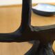 Brutalist wrought iron candlestick, 1960s