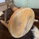 Round stool with pencil legs