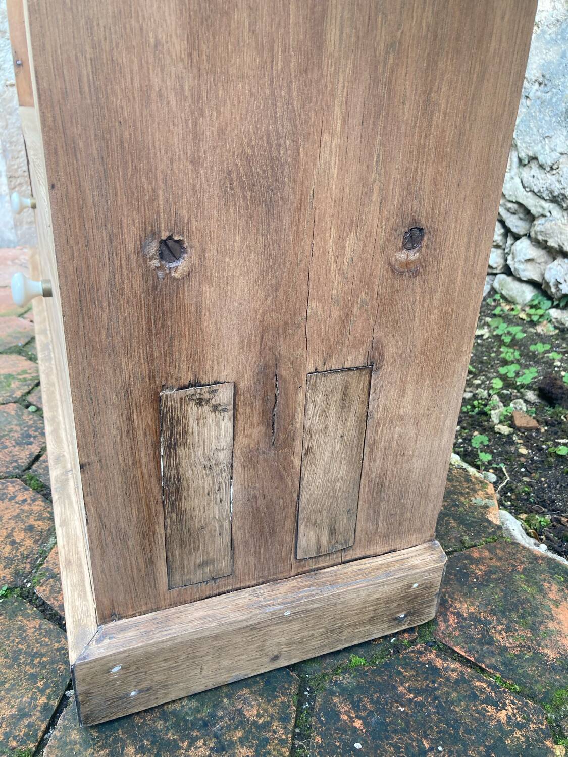 Antique furniture - solid oak shelf