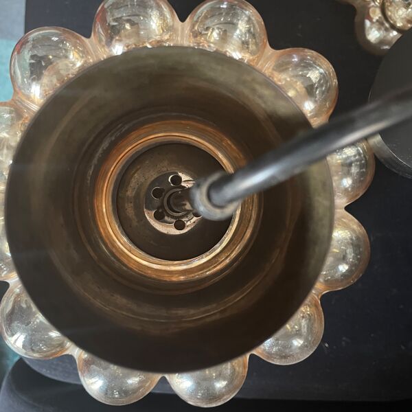 Suspensions bubble Helena Tynell Limburg verre lampe 1970 design